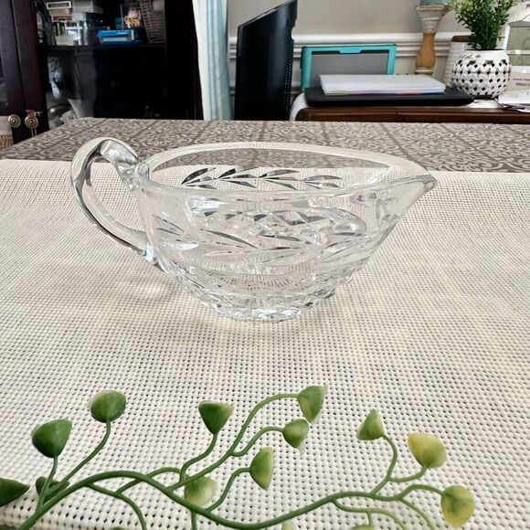 Waterford Crystal Vintage Glandore Gravy Boat Sauce Dish‎ Serving ware - Picture 1 of 7